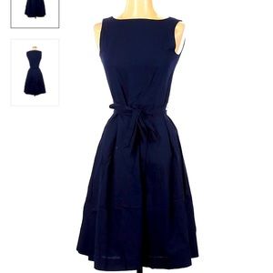 llbean signature navy dress